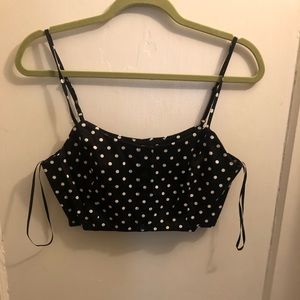 NWT Polka Dot Crop Top